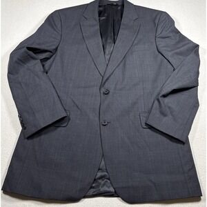 Jos A Bank 1905 Sport Coat Blazer Mens 42R Gray Glen Plaid Pattern Wool